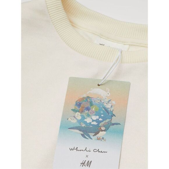 Whooli Chen x H&M Kids Toddler Girls 5/6 Spring Bunny Knit Pullover - Picture 8 of 8